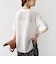 【WEB限定】〈手洗い可能〉ウェーブ クレープ ショート スリーブ カットソー