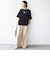 【WEB限定】〈手洗い可能〉ウェーブ クレープ ショート スリーブ カットソー