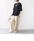 【WEB限定】〈手洗い可能〉ウェーブ クレープ ショート スリーブ カットソー