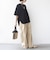 【WEB限定】〈手洗い可能〉ウェーブ クレープ ショート スリーブ カットソー