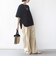 【WEB限定】〈手洗い可能〉ウェーブ クレープ ショート スリーブ カットソー