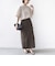 【WEB限定】〈手洗い可能〉ウェーブ クレープ ショート スリーブ カットソー
