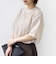 【WEB限定】〈手洗い可能〉ウェーブ クレープ ショート スリーブ カットソー