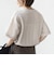 【WEB限定】〈手洗い可能〉ウェーブ クレープ ショート スリーブ カットソー