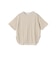 【WEB限定】〈手洗い可能〉ウェーブ クレープ ショート スリーブ カットソー