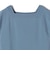 SHIPS Primary Navy Label: コットン スクエア ネック プルオーバー