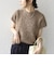 《予約》SHIPS Colors:〈手洗い可能〉フェザー クルーネック 2WAY ニット◆
