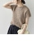 《予約》SHIPS Colors:〈手洗い可能〉フェザー クルーネック 2WAY ニット◆