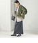 《予約》【SHIPS別注】ARMY TWILL: リバーシブル フリース ブルゾン