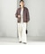 【SHIPS別注】ARMY TWILL: リバーシブル フリース ブルゾン