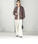 【SHIPS別注】ARMY TWILL: リバーシブル フリース ブルゾン