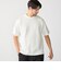 SHIPS: ハウンドトゥース 膨れ ジャカード ショートスリーブ Tシャツ