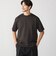 SHIPS: ハウンドトゥース 膨れ ジャカード ショートスリーブ Tシャツ