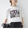 《予約》【SHIPS別注】81BRANCA: 5分袖 ロゴ・フォト TEE