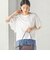 《予約》〈洗濯機可能〉Sohana: シフリー 刺繍 レース スリーブ TEE