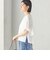 《予約》〈洗濯機可能〉Sohana: シフリー 刺繍 レース スリーブ TEE