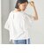 《予約》〈洗濯機可能〉Sohana: シフリー 刺繍 レース スリーブ TEE