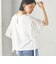 《予約》〈洗濯機可能〉Sohana: シフリー 刺繍 レース スリーブ TEE