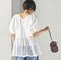 《予約》〈洗濯機可能〉Sohana: シフリー 刺繍 Vネック ペプラム ブラウス
