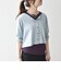 《予約》SHIPS any:〈洗濯機可能〉レイヤード ノースリ TEE × カーディガン セット