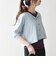 《予約》SHIPS any:〈洗濯機可能〉レイヤード ノースリ TEE × カーディガン セット
