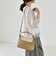 《予約》quaranciel: バイカラー コンビ スクエア 2way ショルダー バッグ