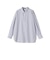 SHIPS Primary Navy Label:コットン タイプライター ビッグ シャツ （ライム/パープル）