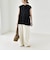 《予約》quaranciel:〈手洗い可能〉コットン プリーツ ペプラム プルオーバー ブラウス