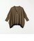 《予約》quaranciel:〈手洗い可能〉レース ヘム Vネック ポンチョ ニット カーディガン