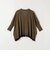 《予約》quaranciel:〈手洗い可能〉レース ヘム Vネック ポンチョ ニット カーディガン