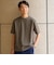 【WEB限定】SHIPS:〈汗染みが目立ちにくい〉カノコ  ワンポイント Tシャツ