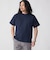 【WEB限定】SHIPS: ワンポイント ロゴ バーズアイ Tシャツ