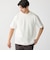SHIPS: 膨れジャカード ヘリンボーン ショートスリーブ Tシャツ