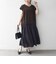 《予約》SHIPS any:〈手洗い可能〉カットジョーゼット ドッキング スキッパー ワンピース