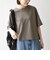 《予約》SHIPS any:〈手洗い可能〉リバークロス ハーフ スリーブ ワイド TEE