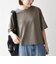 《予約》SHIPS any:〈手洗い可能〉リバークロス ハーフ スリーブ ワイド TEE