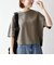 《予約》SHIPS any:〈手洗い可能〉リバークロス ハーフ スリーブ ワイド TEE