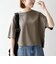 《予約》SHIPS any:〈手洗い可能〉リバークロス ハーフ スリーブ ワイド TEE