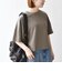 《予約》SHIPS any:〈手洗い可能〉リバークロス ハーフ スリーブ ワイド TEE