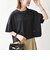 《予約》SHIPS any:〈手洗い可能〉リバークロス ハーフ スリーブ ワイド TEE