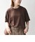 《予約》SHIPS any:〈手洗い可能〉リバークロス ハーフ スリーブ ワイド TEE