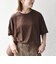 《予約》SHIPS any:〈手洗い可能〉リバークロス ハーフ スリーブ ワイド TEE
