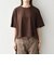 《予約》SHIPS any:〈手洗い可能〉リバークロス ハーフ スリーブ ワイド TEE