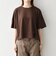 《予約》SHIPS any:〈手洗い可能〉リバークロス ハーフ スリーブ ワイド TEE