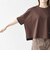 《予約》SHIPS any:〈手洗い可能〉リバークロス ハーフ スリーブ ワイド TEE