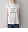 《予約》SHIPS Colors:〈接触冷感・UVカット〉フレンチスリーブ SOLENNE ロゴT◆