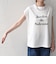 《予約》SHIPS Colors:〈接触冷感・UVカット〉フレンチスリーブ SOLENNE ロゴT◆