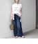 《予約》SHIPS Colors:〈接触冷感・UVカット〉フレンチスリーブ SOLENNE ロゴT◆