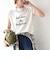 《予約》SHIPS Colors:〈接触冷感・UVカット〉フレンチスリーブ SOLENNE ロゴT◆