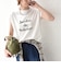 《予約》SHIPS Colors:〈接触冷感・UVカット〉フレンチスリーブ SOLENNE ロゴT◆